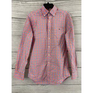 Vineyard Vines Mens Button-Down Gingham Shirt Size S